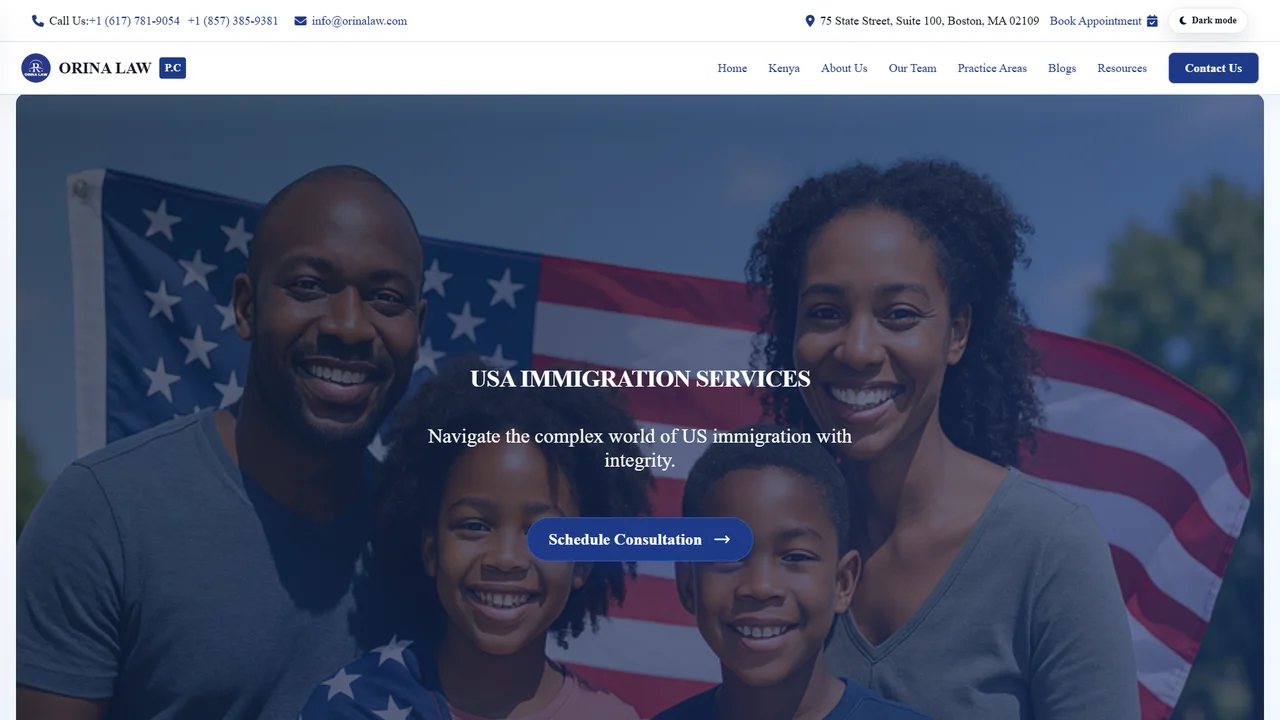 Orina Law, PC - Boston, MA office in Boston, Massachusetts