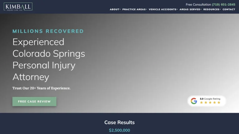 Kimball Injury Law - Colorado Springs, CO - Attorney in Colorado Springs