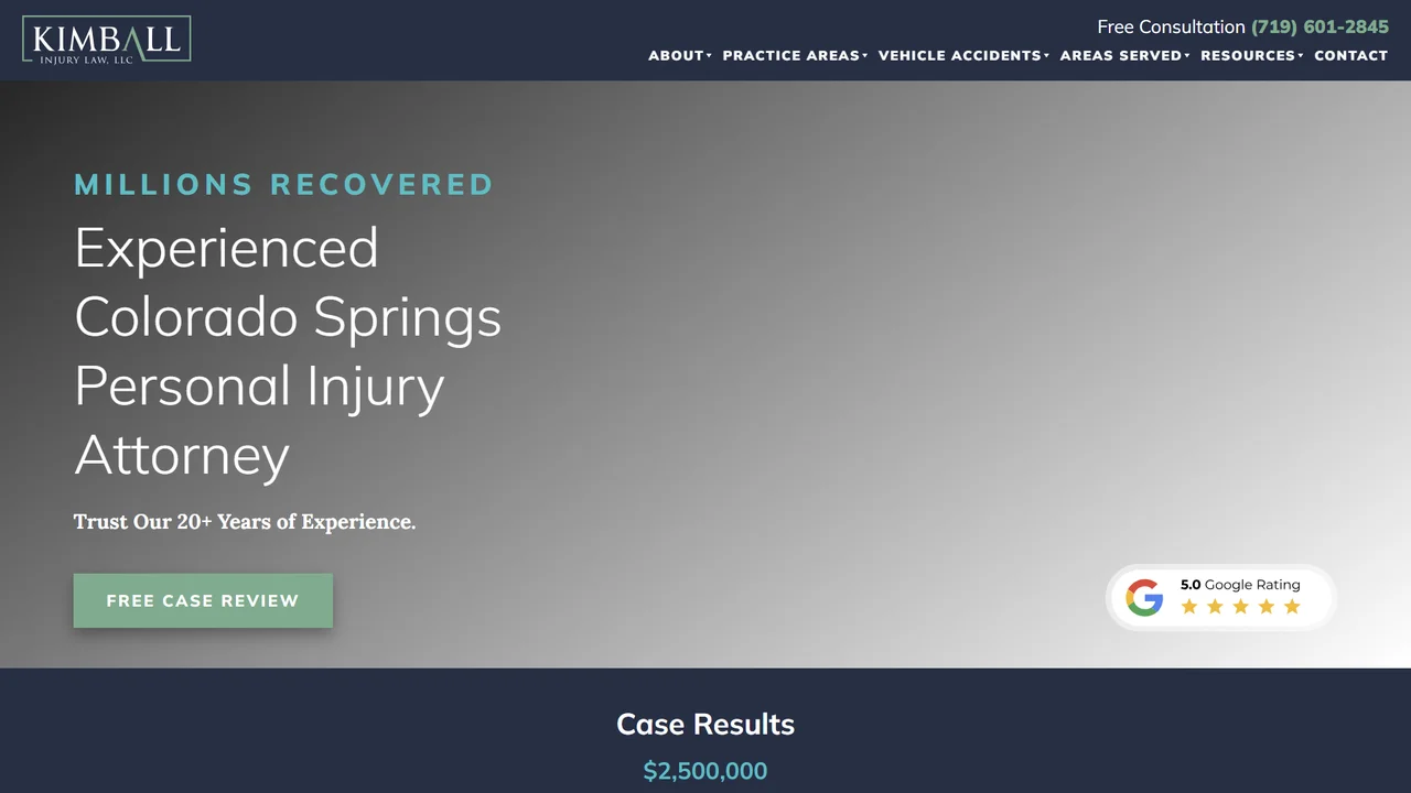 Kimball Injury Law - Colorado Springs, CO office in Colorado Springs, Colorado