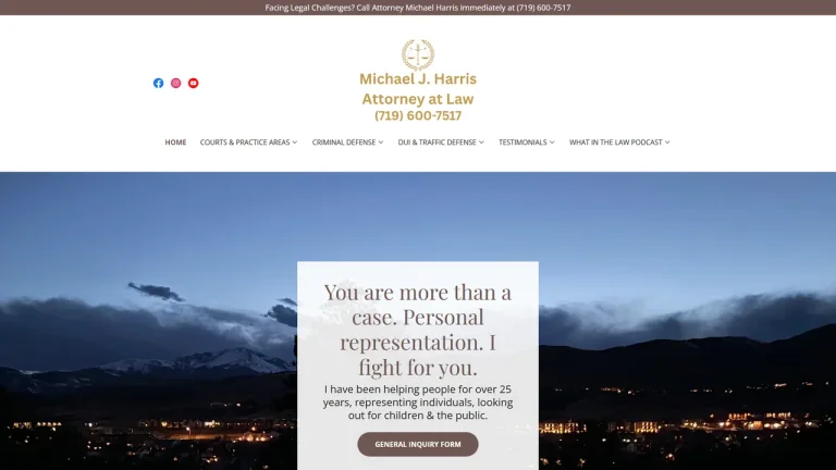 Michael J. Harris, Attorney at Law - Colorado Springs, CO - Attorney in Colorado Springs