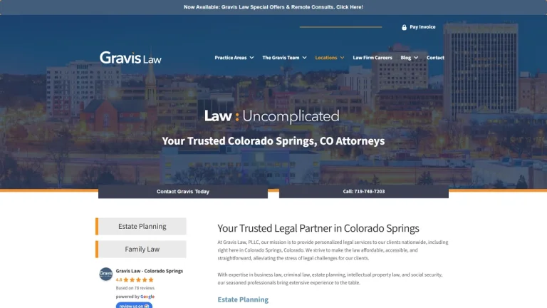 Gravis Law, PLLC - Colorado Springs, CO - Attorney in Colorado Springs