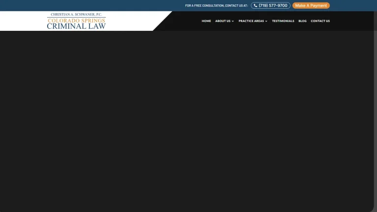 Christian A. Schwaner, P.C. - DUI and Criminal Defense Attorney - Colorado Springs, CO - Attorney in Colorado Springs