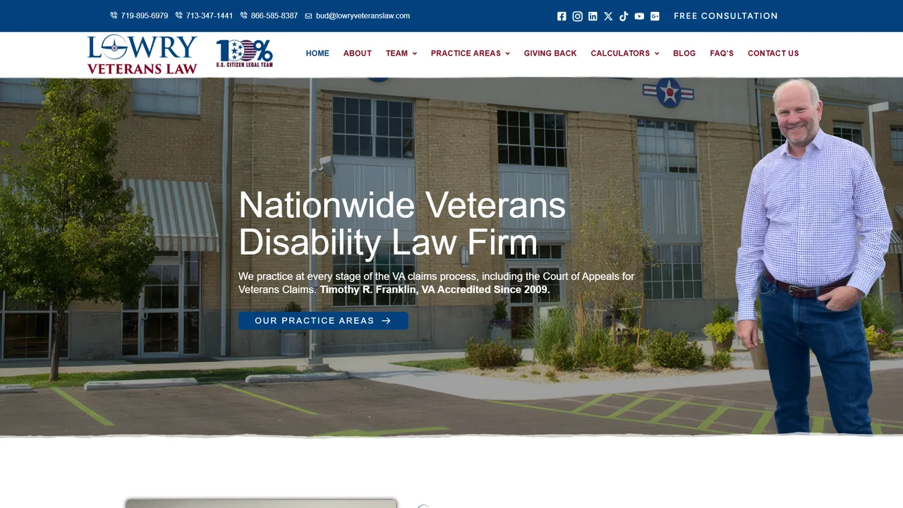 Lowry Veterans Law - Colorado Springs, CO office in Colorado Springs, Colorado