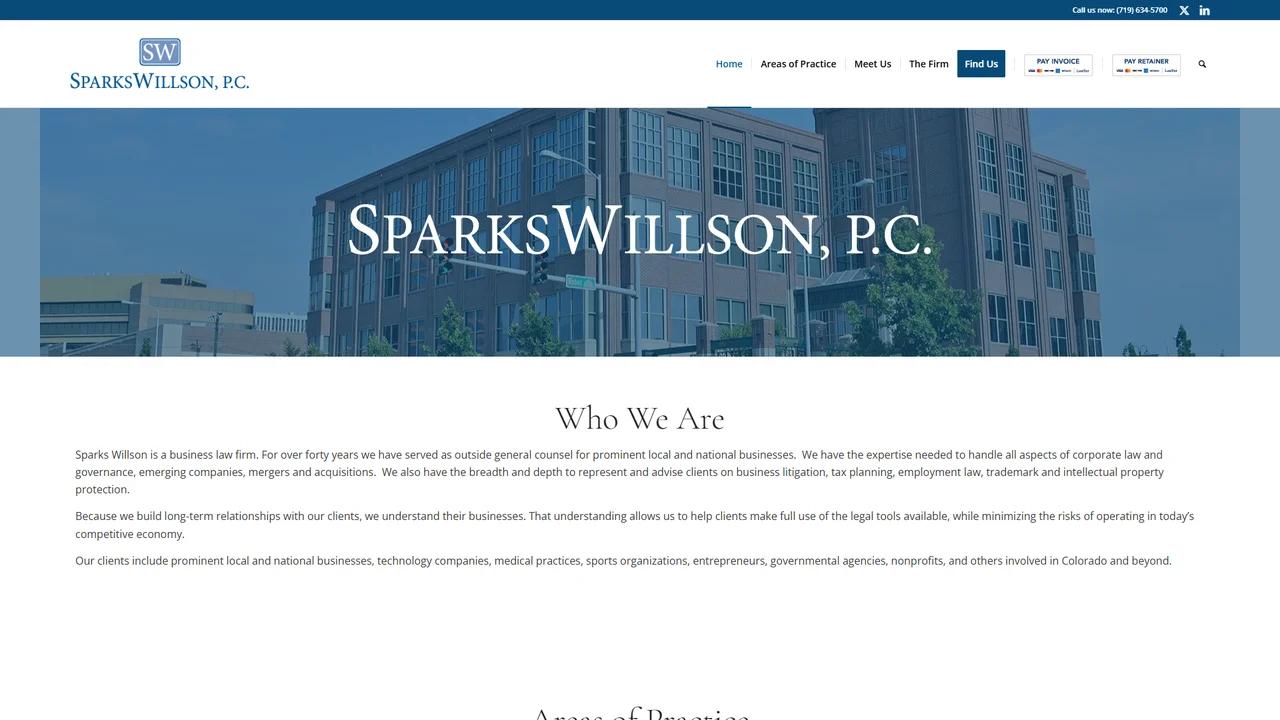 Sparks Willson, P.C. - Colorado Springs, CO office in Colorado Springs, Colorado