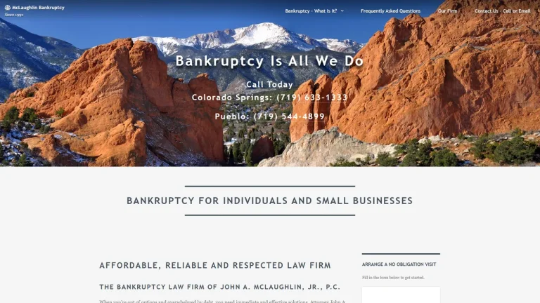 McLaughlin Bankruptcy - Colorado Springs, CO - Attorney in Colorado Springs