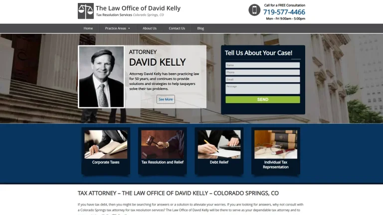 David Kelly Tax Attorney - Colorado Springs, CO - Attorney in Colorado Springs