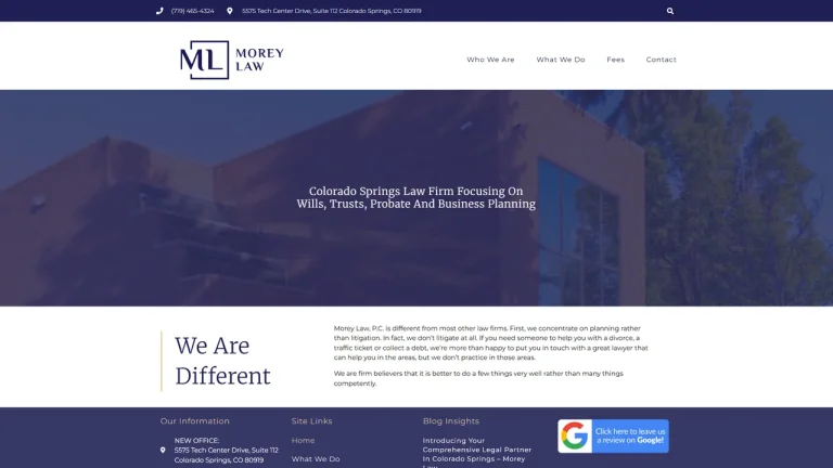 Morey Law, P.C. - Colorado Springs, CO - Attorney in Colorado Springs