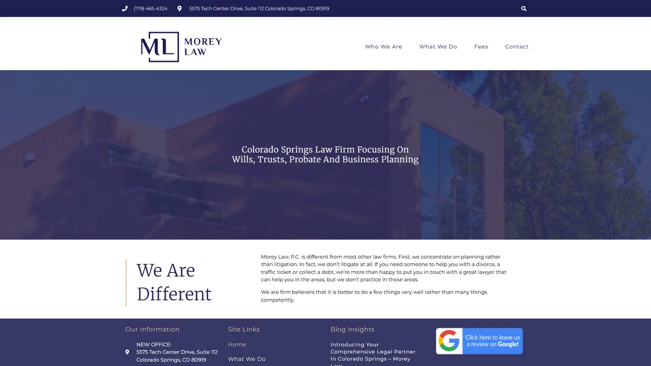 Morey Law, P.C. - Colorado Springs, CO office in Colorado Springs, Colorado