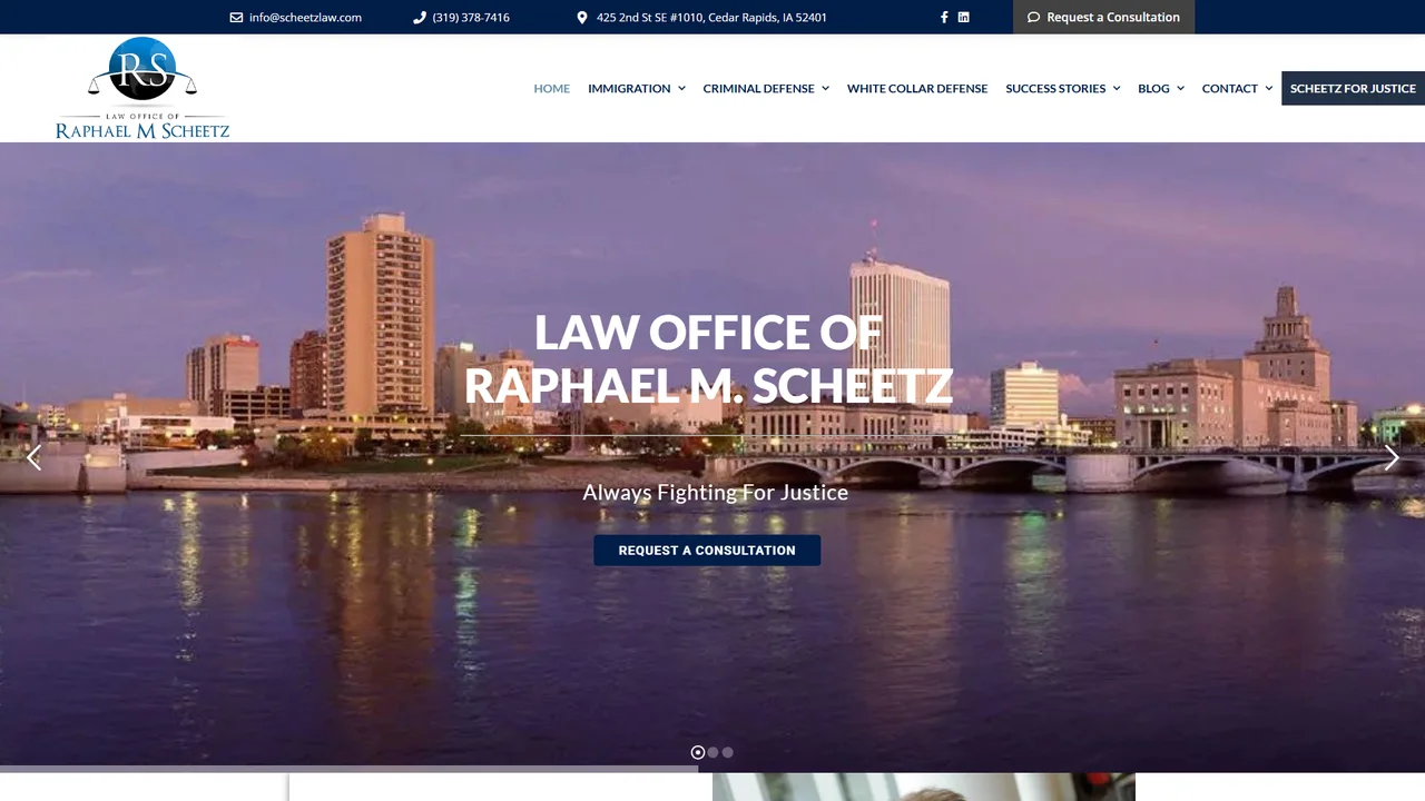 Law Office of Raphael M. Scheetz Immigration and Criminal Defense - Cedar Rapids, IA office in Cedar Rapids, Iowa