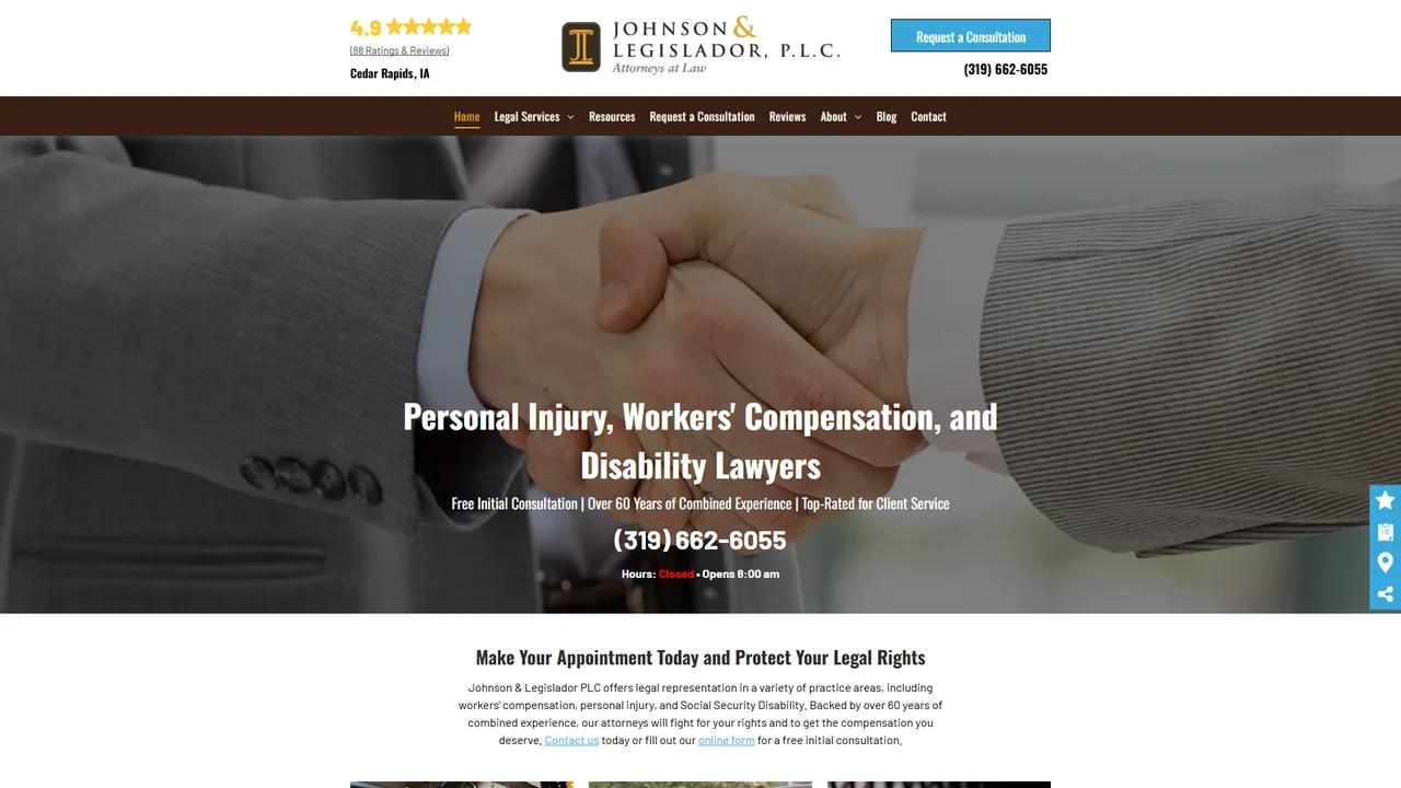Johnson & Legislador, PLC - Cedar Rapids, IA office in Cedar Rapids, Iowa