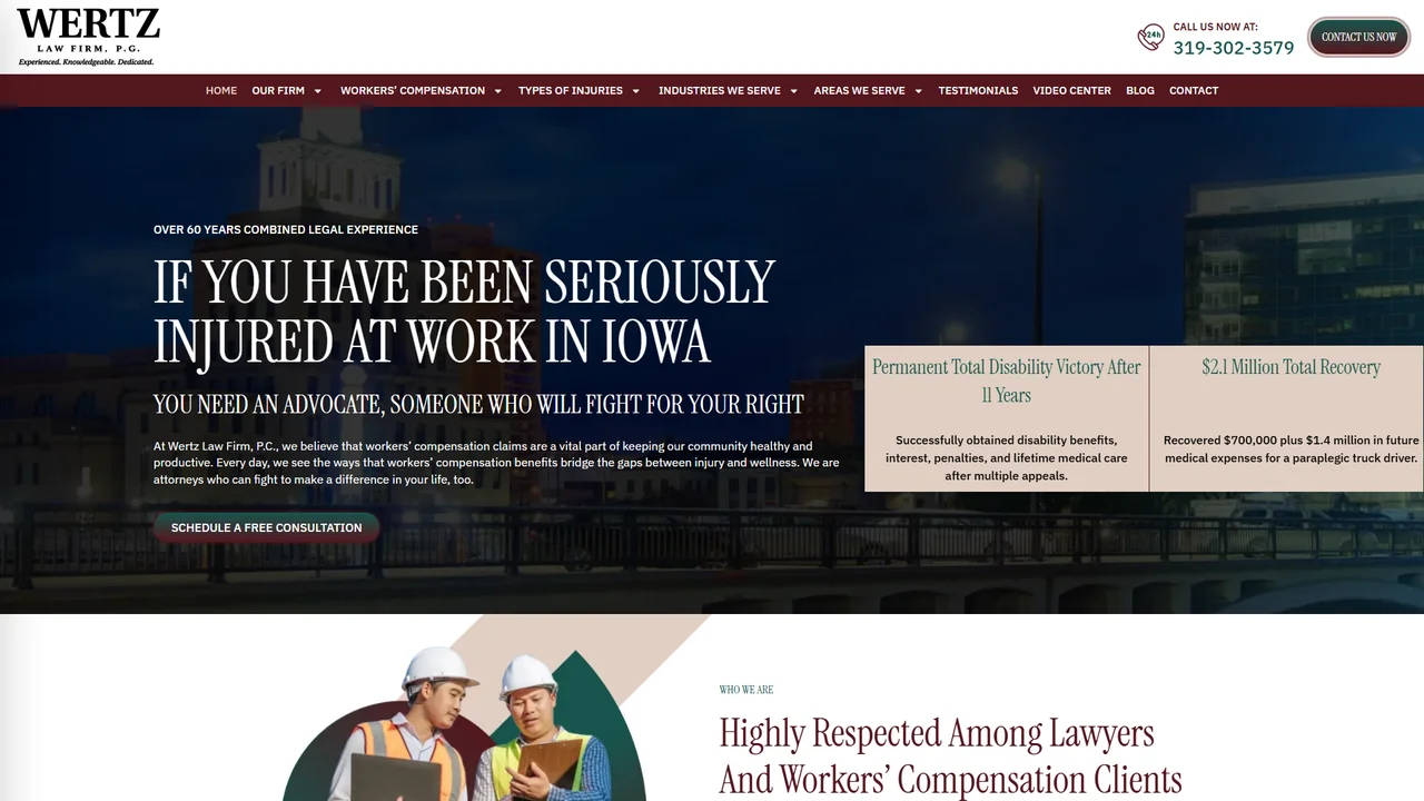 Wertz Law Firm P.C. - Cedar Rapids, IA office in Cedar Rapids, Iowa