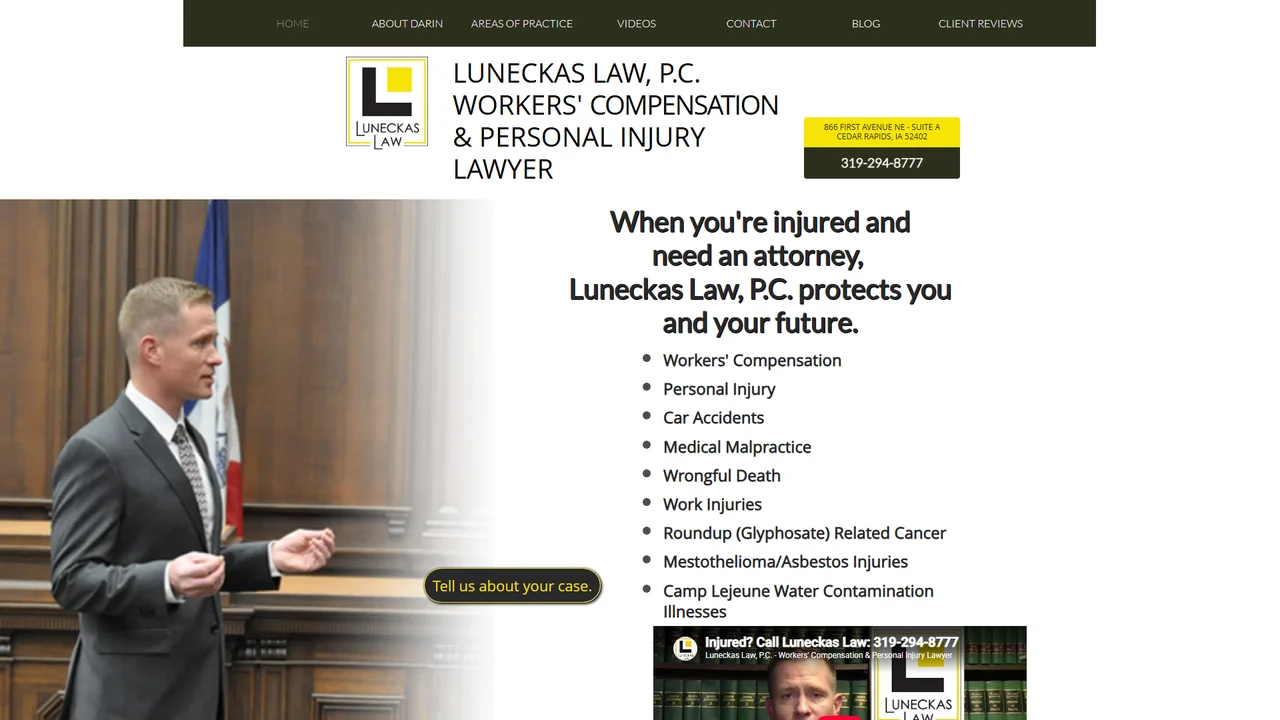 Luneckas Law, P.C. - Cedar Rapids, IA office in Cedar Rapids, Iowa