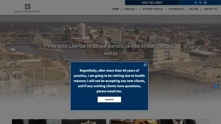 James P. Moriarty - Cedar Rapids, IA - Attorney in Cedar Rapids