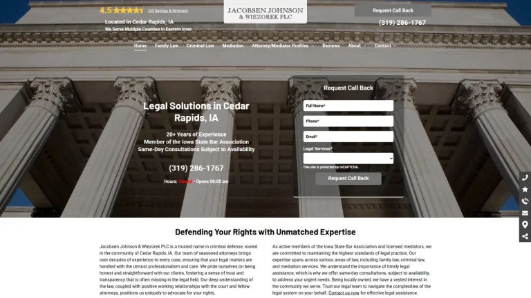 Jacobsen Johnson & Wiezorek PLC - Cedar Rapids, IA - Attorney in Cedar Rapids