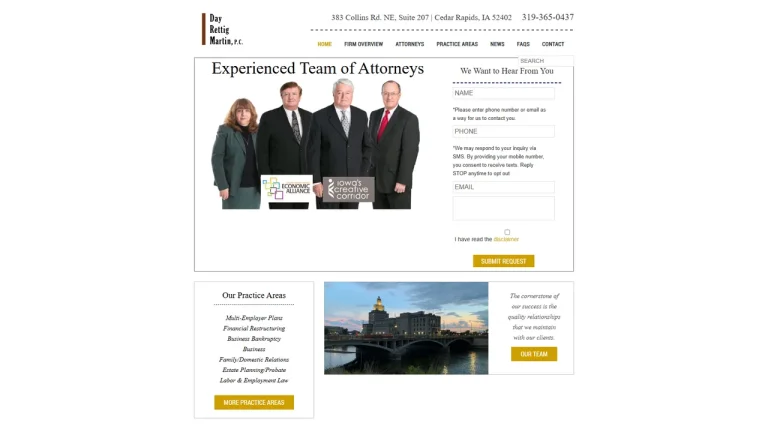 Day Rettig Martin, P.C. - Cedar Rapids, IA - Attorney in Cedar Rapids