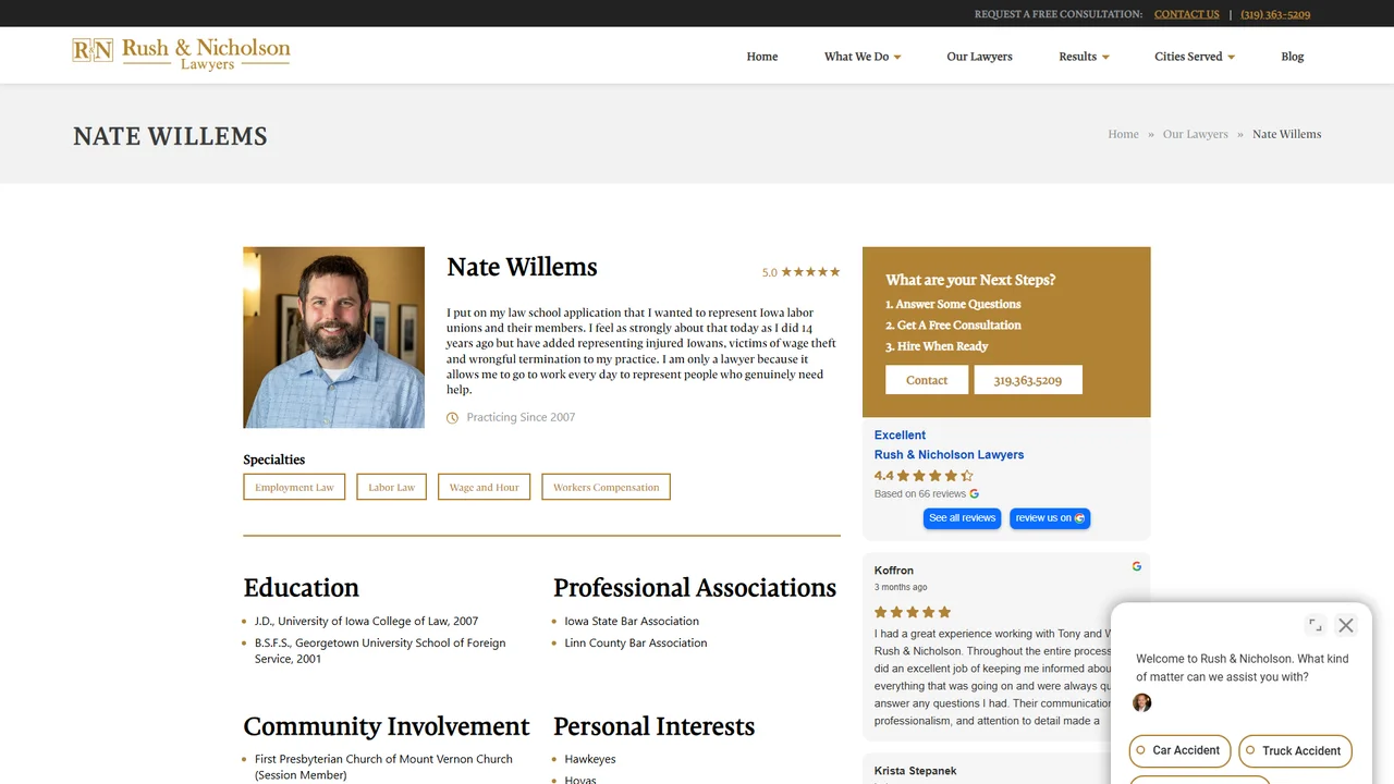 Nate Willems - Cedar Rapids, IA office in Cedar Rapids, Iowa