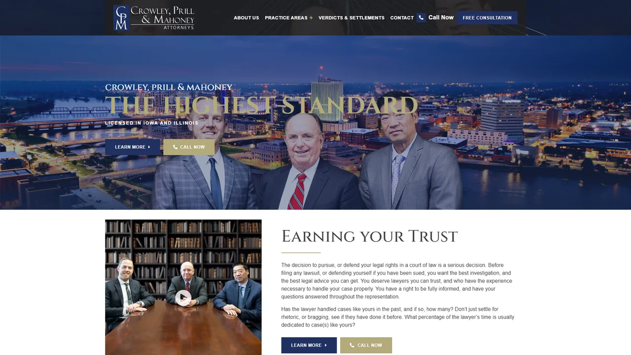 Crowley, Prill & Mahoney Attorneys - Cedar Rapids, IA office in Cedar Rapids, Iowa