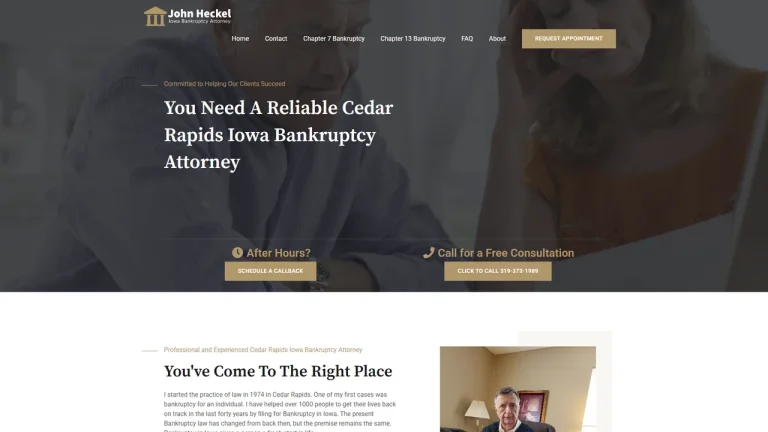 Iowa Bankruptcy Attorney John M Heckel - Cedar Rapids, IA - Attorney in Cedar Rapids