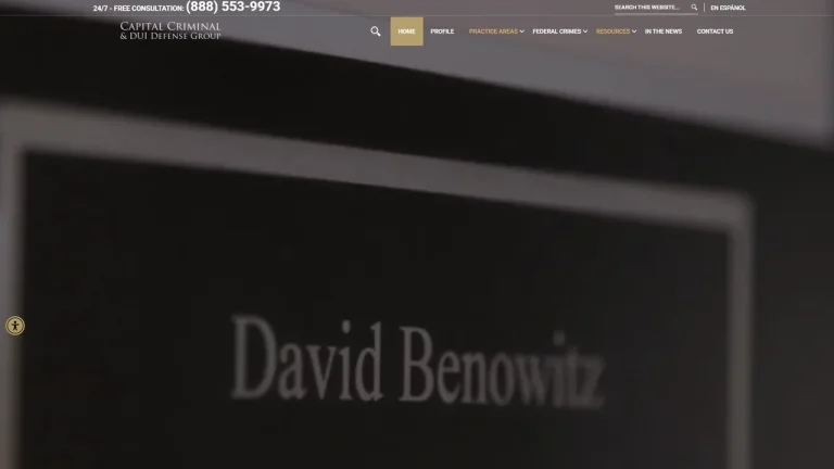 David Benowitz Criminal Lawyer - Washington, DC - Attorney in Washington, D.C.