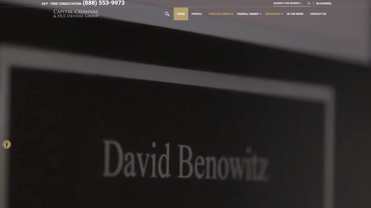 David Benowitz Criminal Lawyer - Washington, DC office in Washington, D.C., District of Columbia