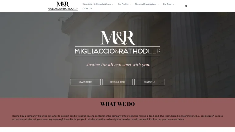 Migliaccio & Rathod LLP - Washington, DC - Attorney in Washington, D.C.