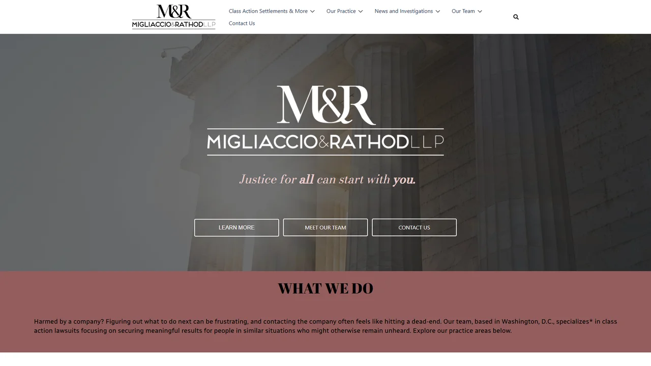 Migliaccio & Rathod LLP - Washington, DC office in Washington, D.C., District of Columbia