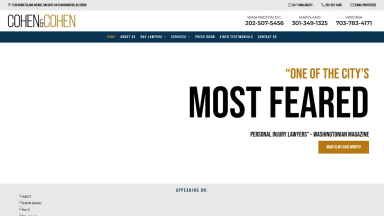 Cohen & Cohen Personal Injury Lawyers - Washington, DC - Attorney in Washington, D.C.