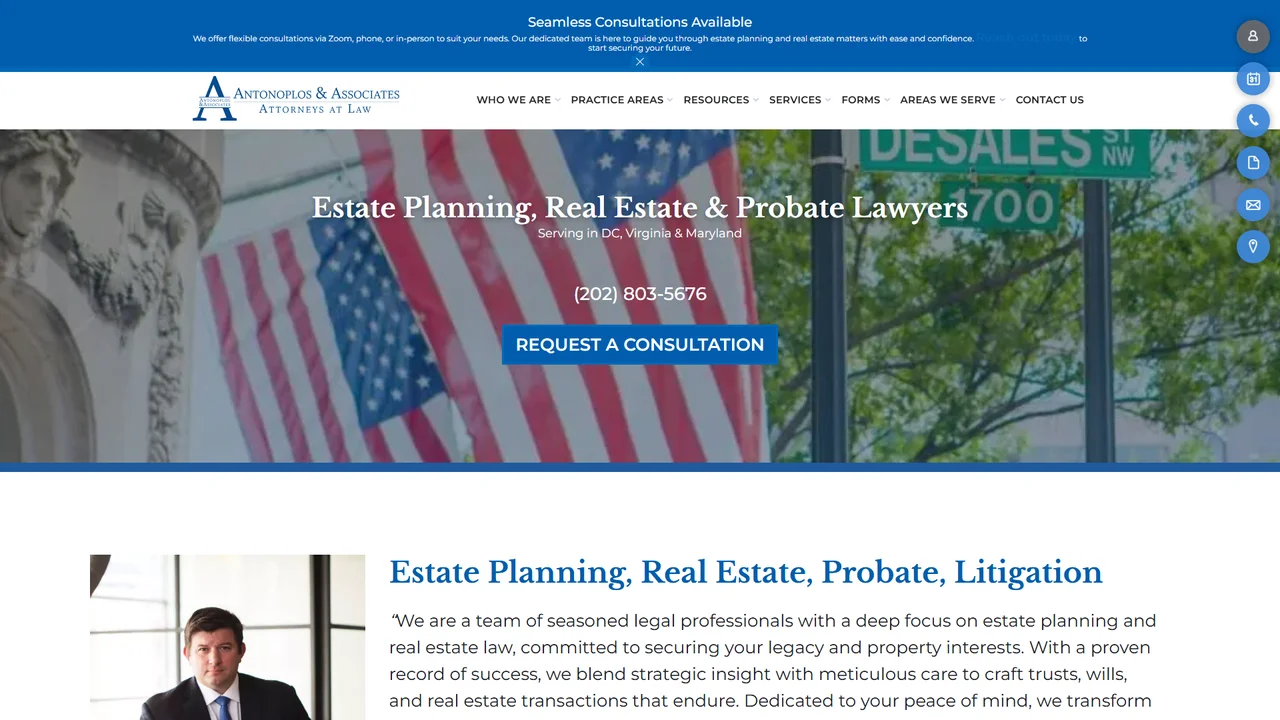 Antonoplos & Associates, Attorneys at Law - Washington, DC office in Washington, D.C., District of Columbia