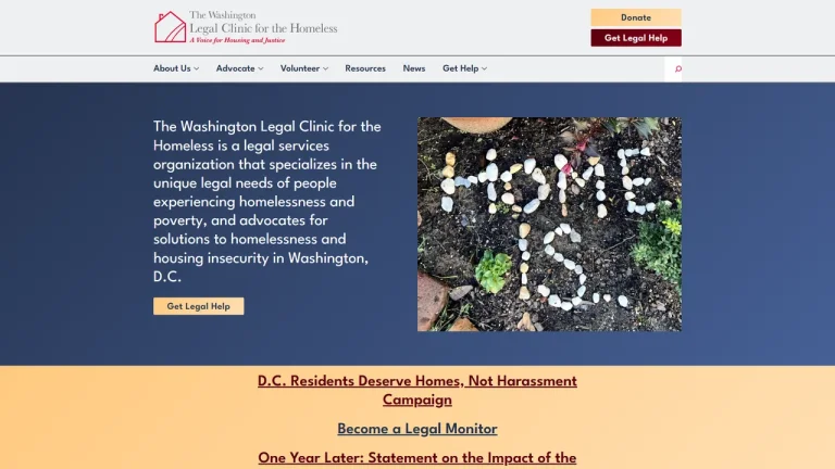 Washington Legal Clinic for the Homeless - Washington, DC - Attorney in Washington, D.C.