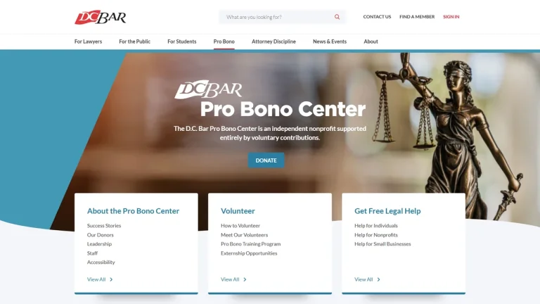 D.C. Bar Pro Bono Center - Washington, DC - Attorney in Washington, D.C.