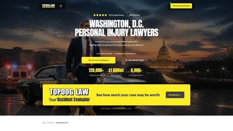 TopDog Law Personal Injury Lawyers - Washington, DC - Attorney in Washington, D.C.