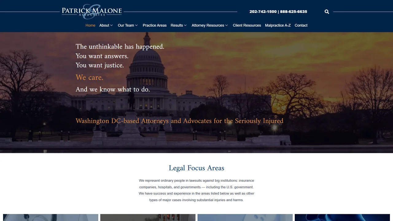 Patrick Malone & Associates, P.C. - Washington, DC office in Washington, D.C., District of Columbia