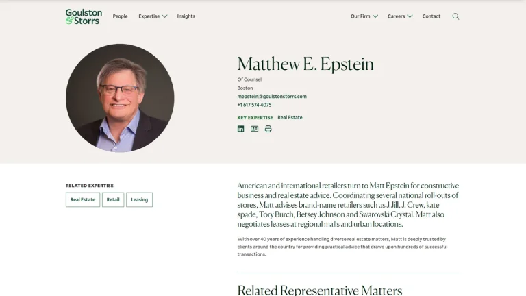Matthew E. Epstein, J.D. - Boston, MA - Attorney in Boston
