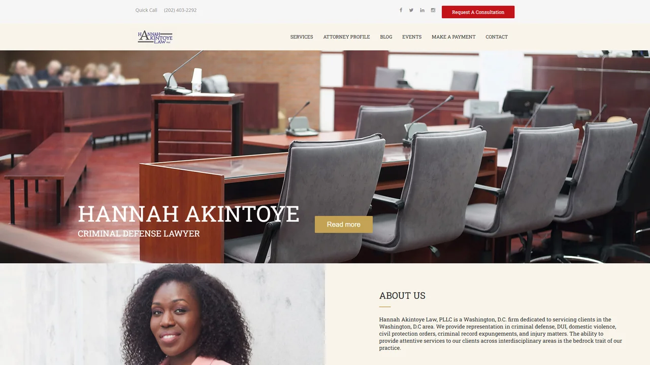 Hannah Akintoye Law, PLLC - Washington, DC office in Washington, D.C., District of Columbia