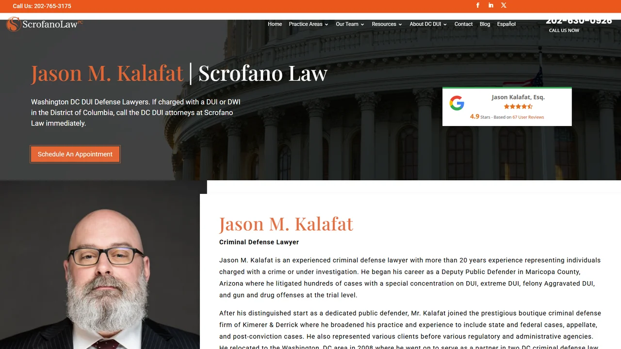 Jason Kalafat, Esq. - Washington, DC office in Washington, D.C., District of Columbia