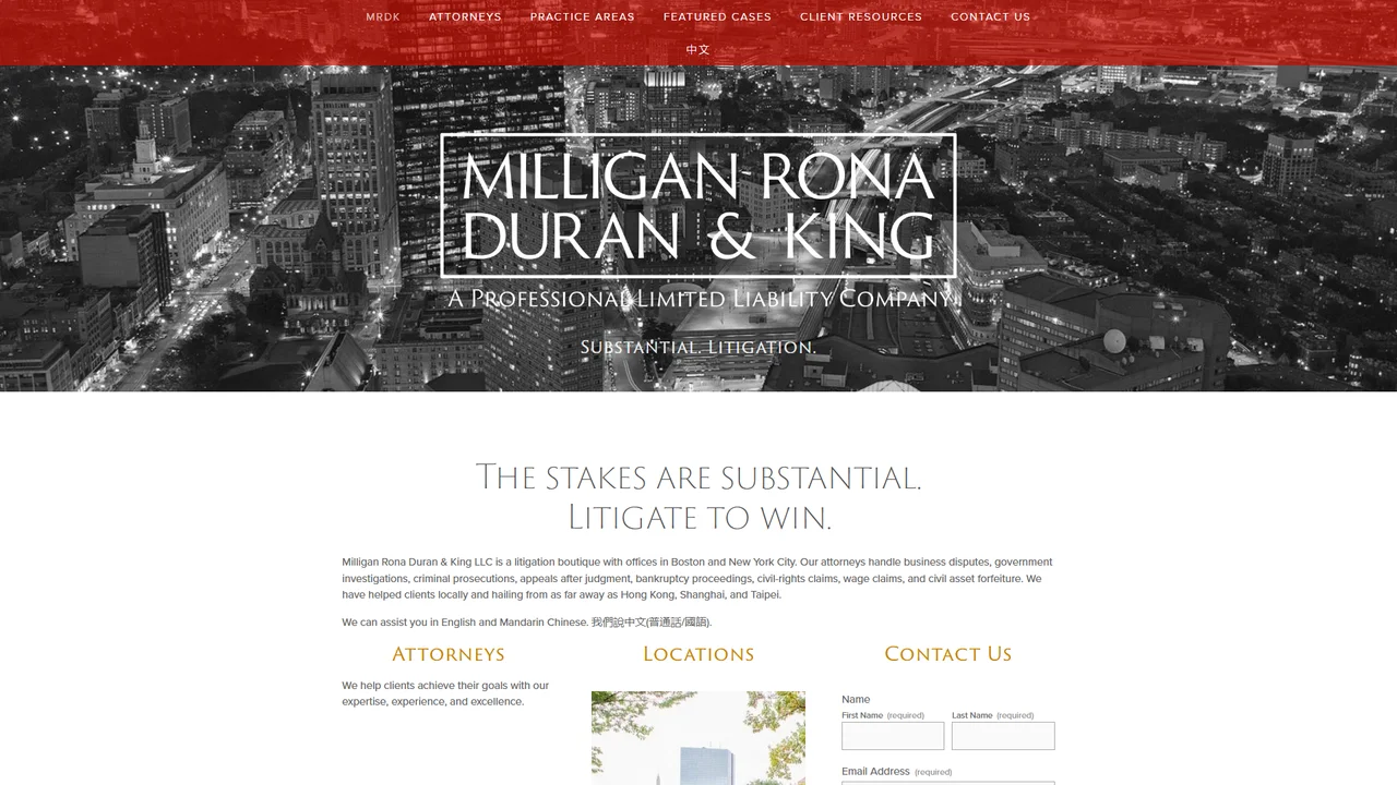Milligan Rona Duran & King LLC - Boston, MA office in Boston, Massachusetts