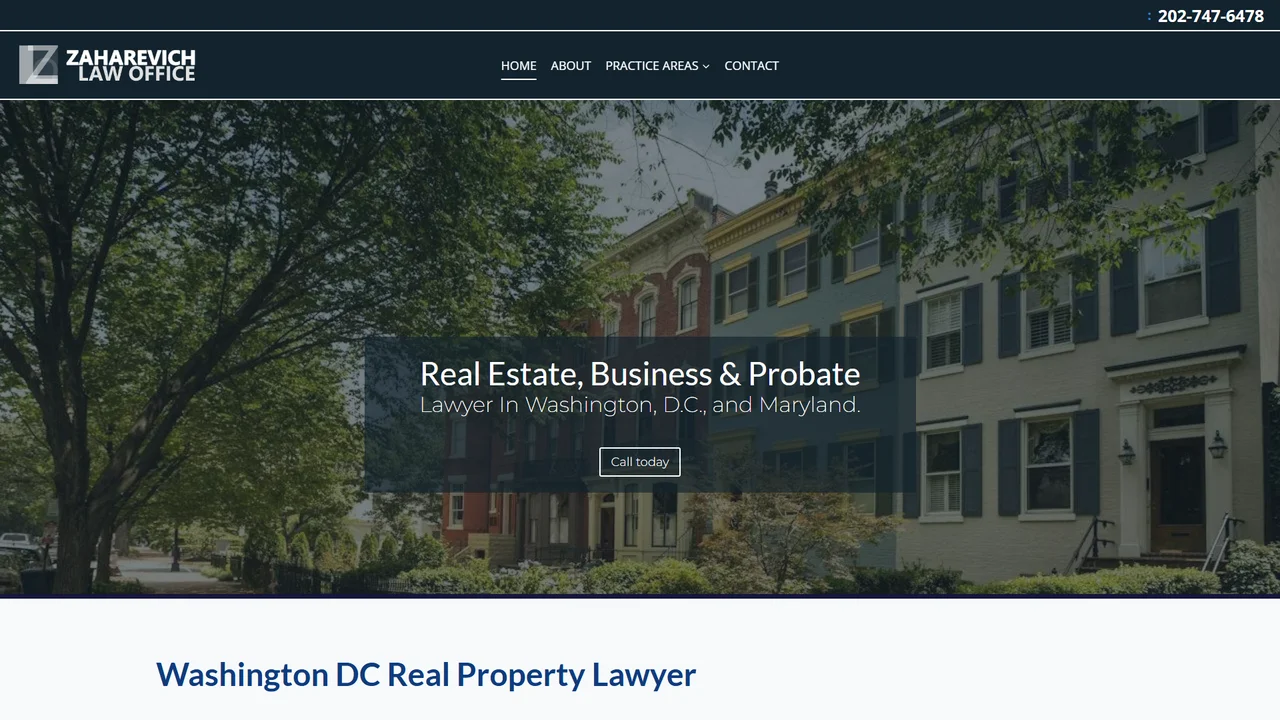 Zaharevich Law Office: Daniel Zaharevich, Esq. - Washington, DC office in Washington, D.C., District of Columbia