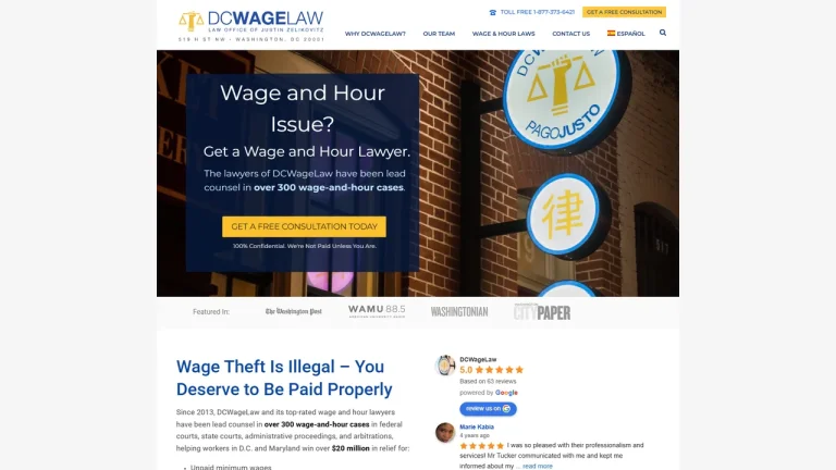 DCWageLaw - Washington, DC - Attorney in Washington, D.C.