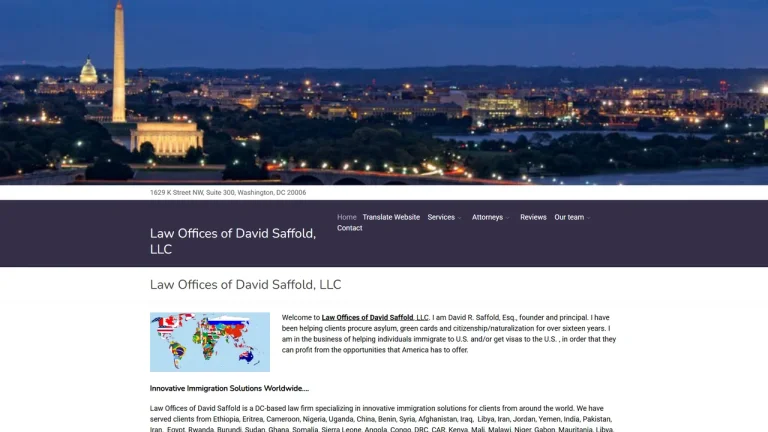Law Offices of David Saffold, LLC - Washington, DC - Attorney in Washington, D.C.
