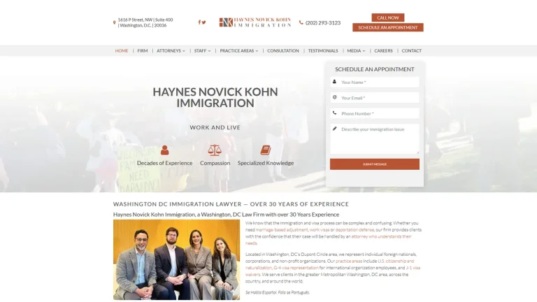 Haynes Novick Kohn Immigration - Washington, DC - Attorney in Washington, D.C.