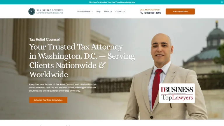 Tax Relief Counsel - Tax Attorney - Washington, DC - Attorney in Washington, D.C.