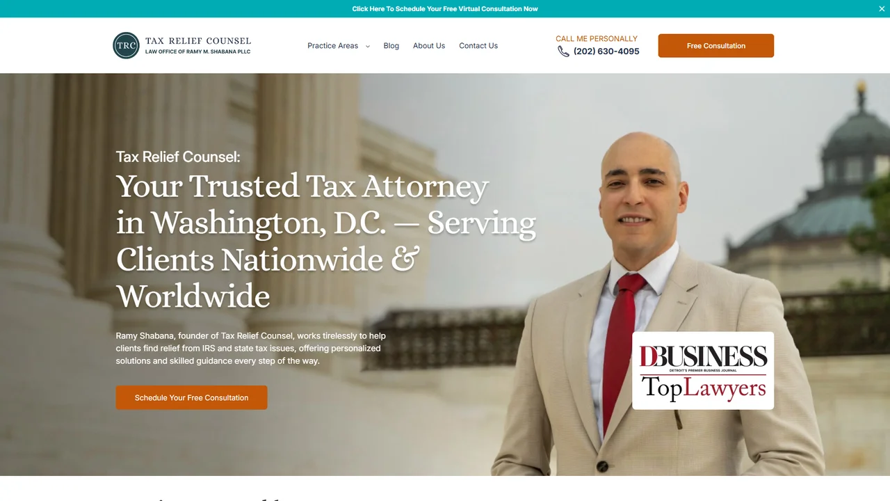 Tax Relief Counsel - Tax Attorney - Washington, DC office in Washington, D.C., District of Columbia