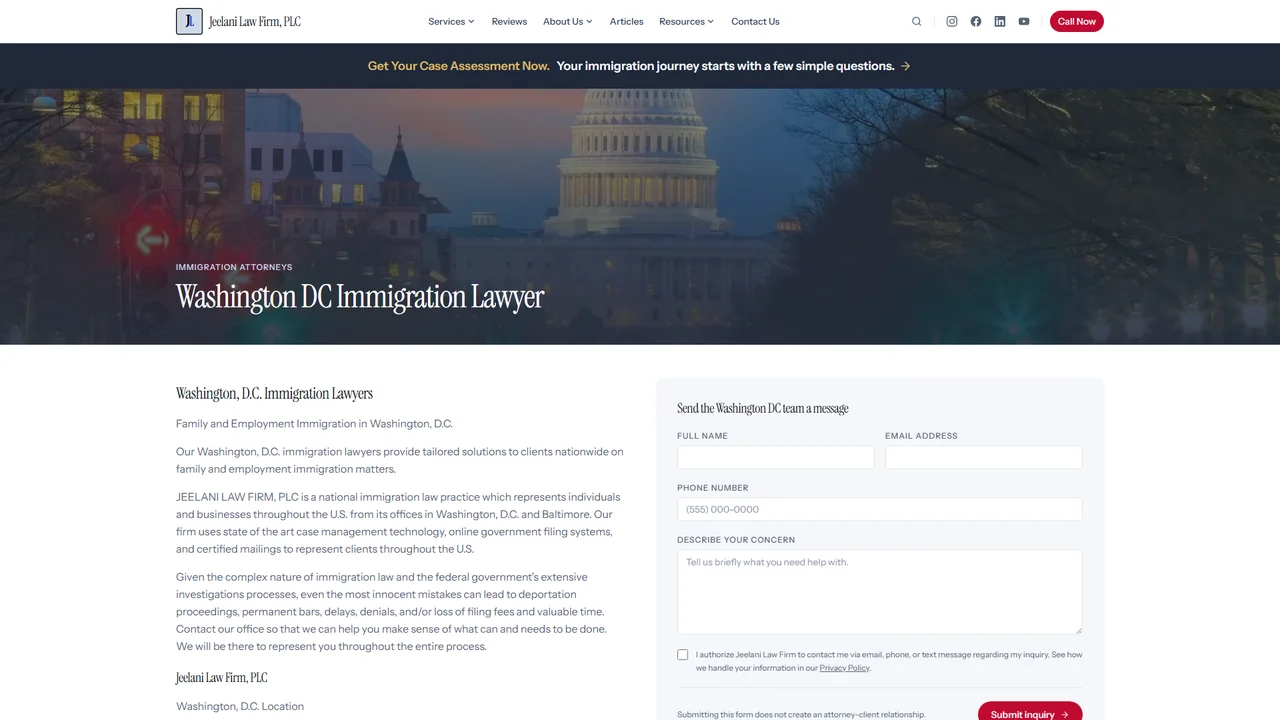 JEELANI LAW FIRM, PLC - Washington, DC office in Washington, D.C., District of Columbia