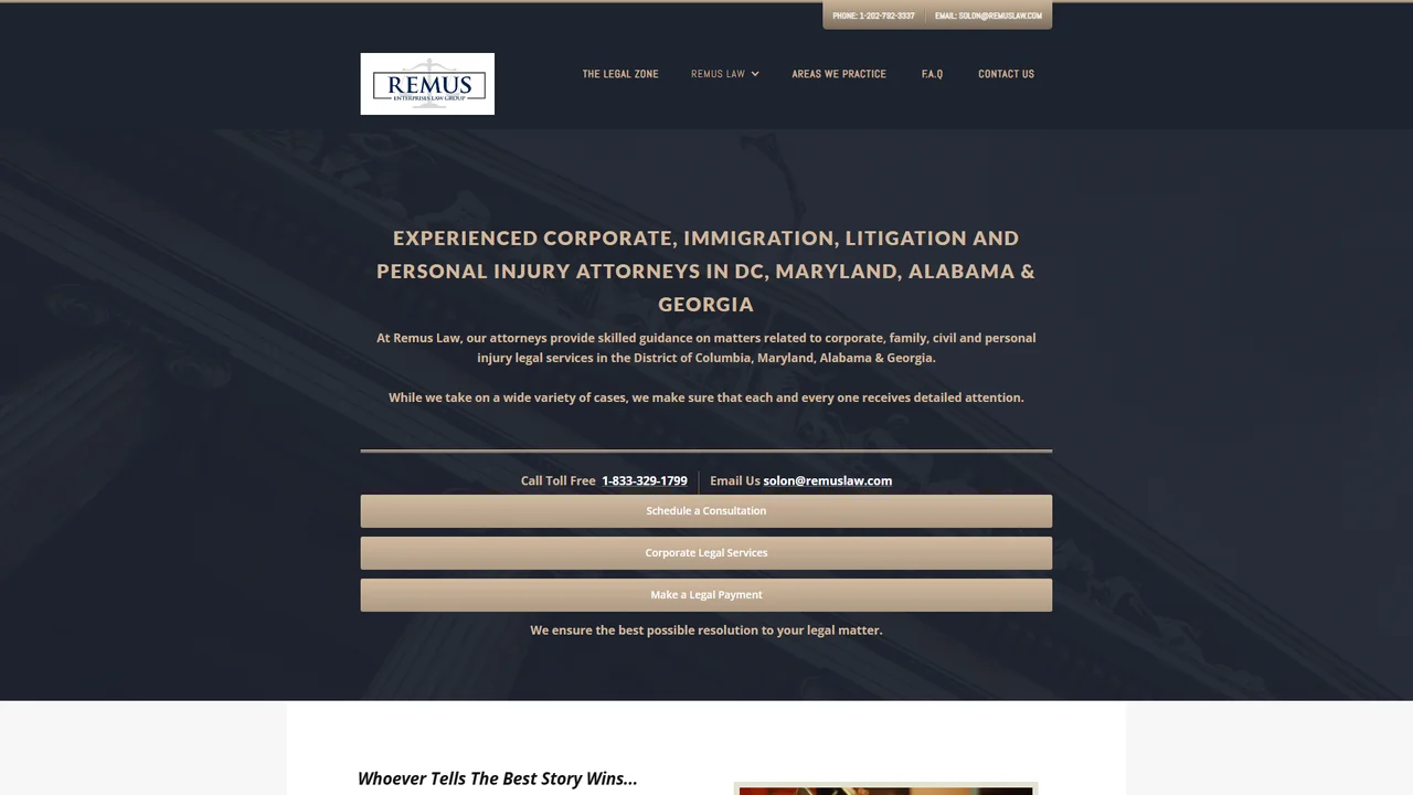 Remus Enterprises Law Group - Washington, DC office in Washington, D.C., District of Columbia