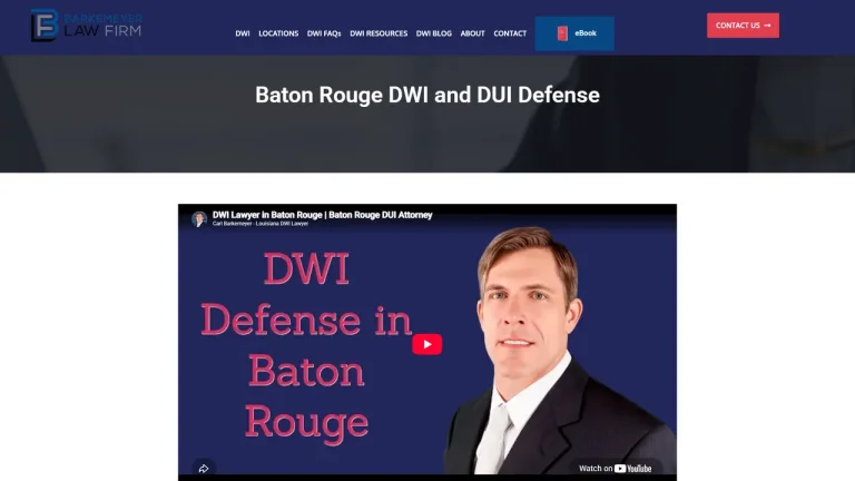 Barkemeyer Law Firm - DWI Lawyers - Baton Rouge, LA - Attorney in Baton Rouge