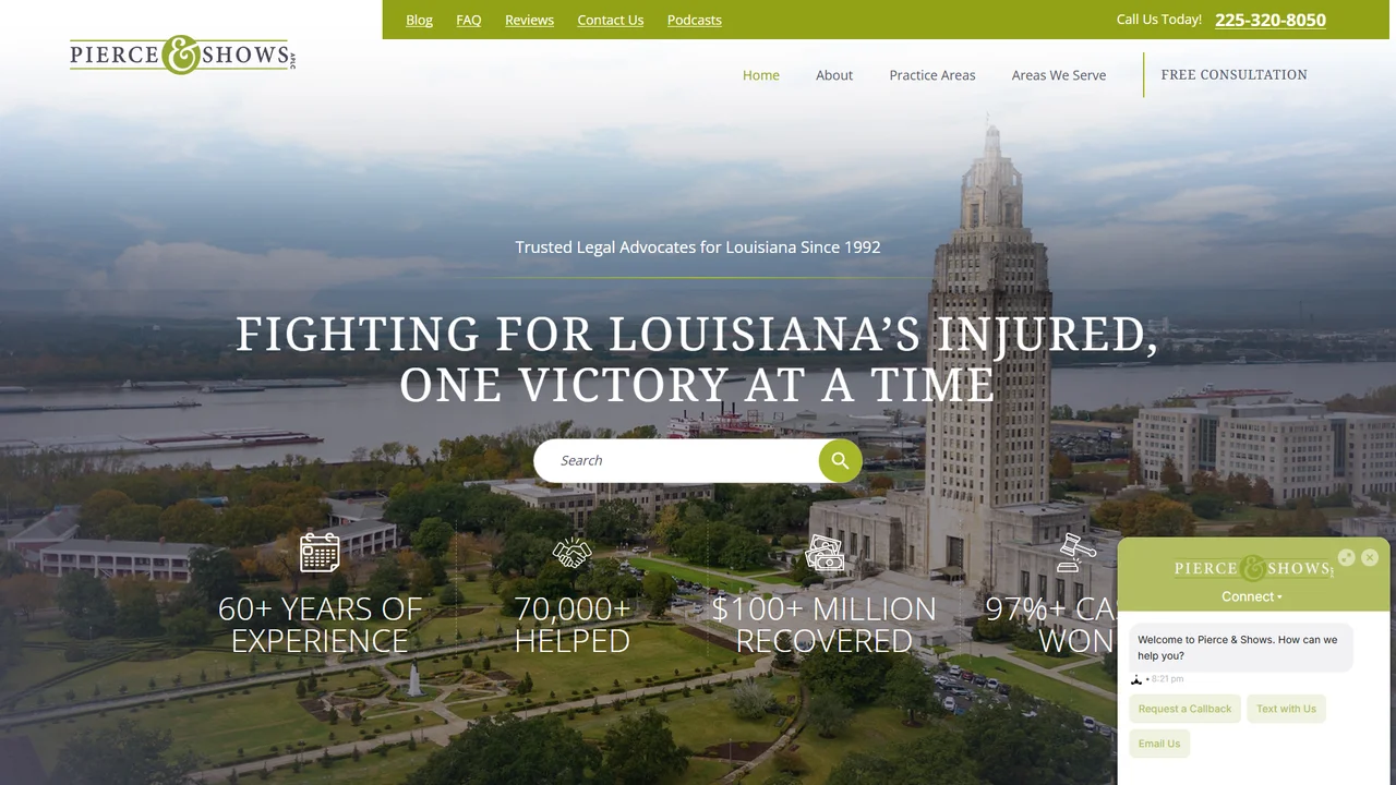 Pierce and Shows - Baton Rouge, LA office in Baton Rouge, Louisiana