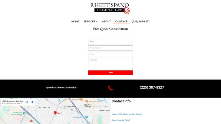 Rhett Spano - Criminal Law - Baton Rouge, LA - Attorney in Baton Rouge