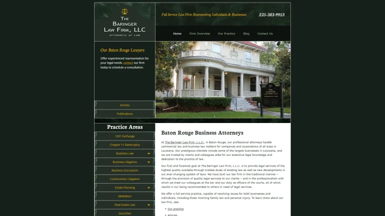The Baringer Law Firm, L.L.C. - Baton Rouge, LA - Attorney in Baton Rouge