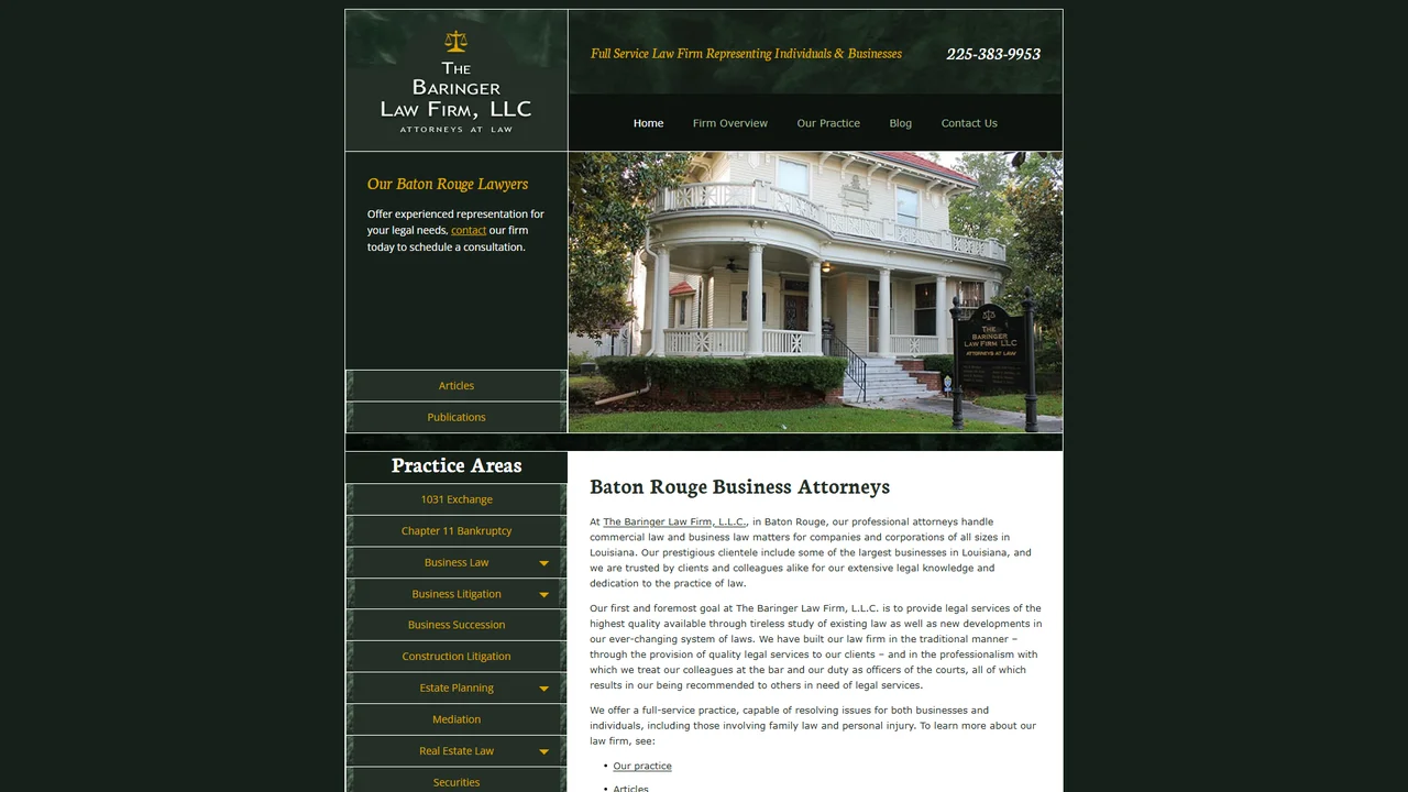 The Baringer Law Firm, L.L.C. - Baton Rouge, LA office in Baton Rouge, Louisiana