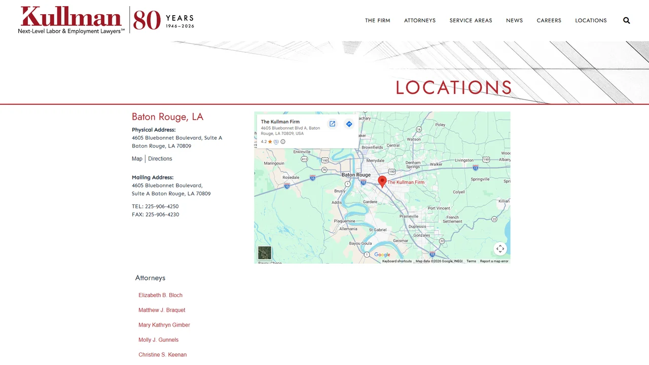 The Kullman Firm - Baton Rouge, LA office in Baton Rouge, Louisiana